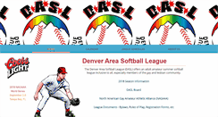 Desktop Screenshot of denverareasoftballleague.org