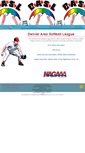 Mobile Screenshot of denverareasoftballleague.org
